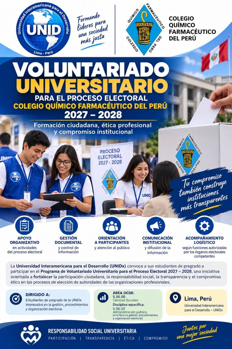 Convocatoria de voluntariado universitario